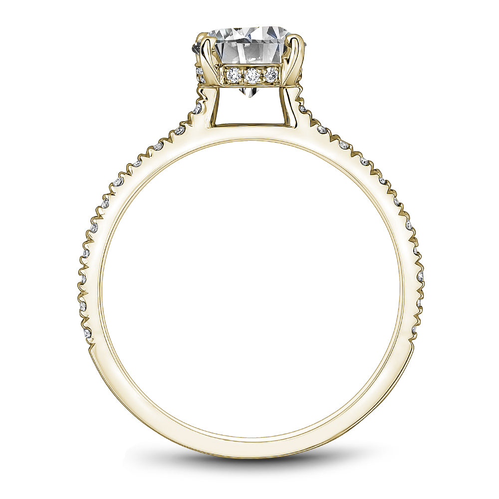 Noam Carver Engagement Ring Yellow 18k Gold With 34 RD TCW 0.34ct