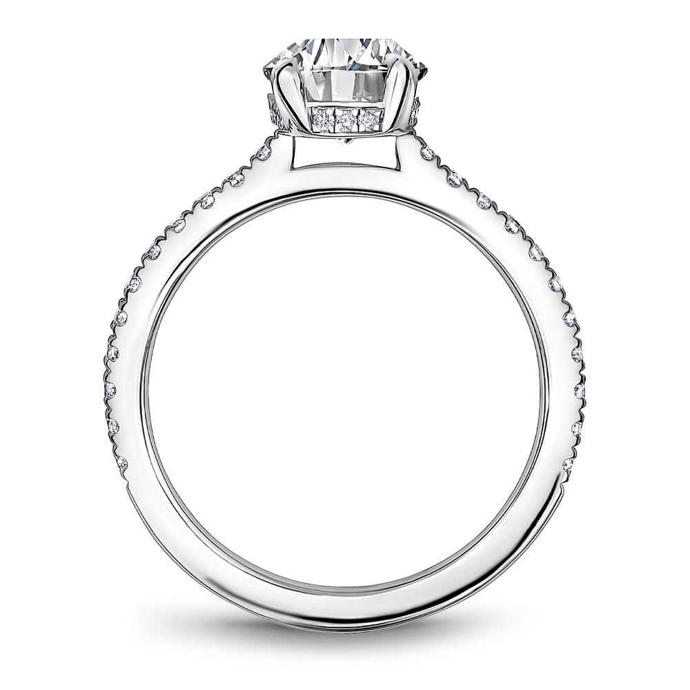 Noam Carver Engagement Ring White 14k Gold With 38 RD TCW 0.46ct