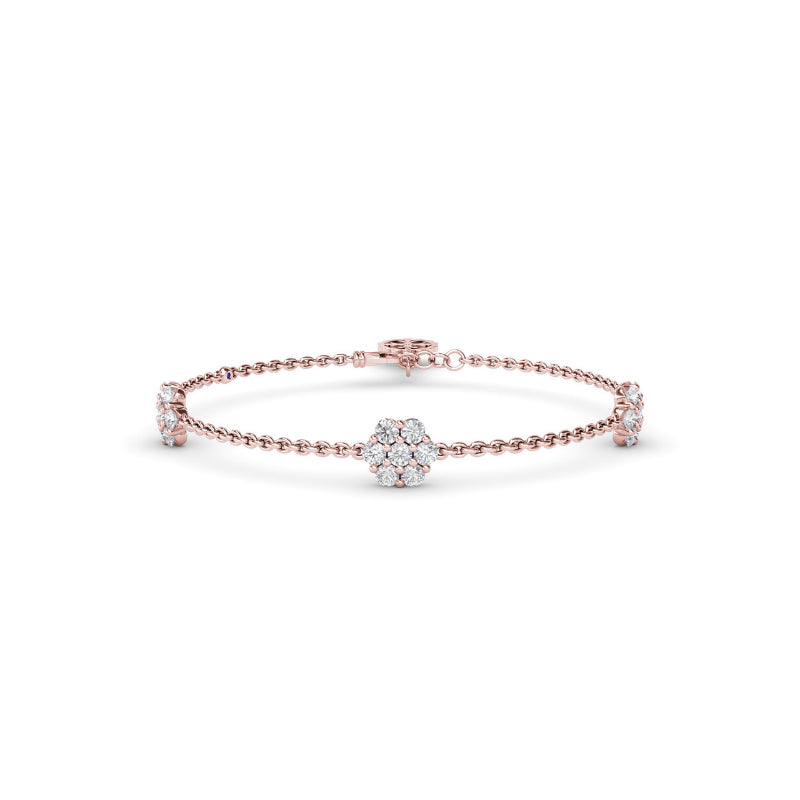 Fana Magnolia Diamond Station Bracelet