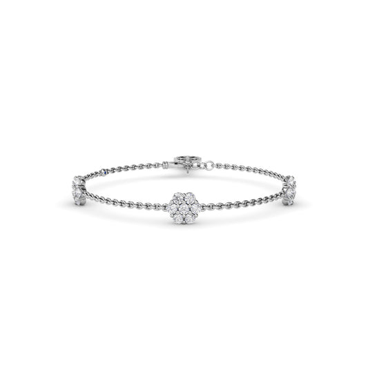 Fana Magnolia Diamond Station Bracelet