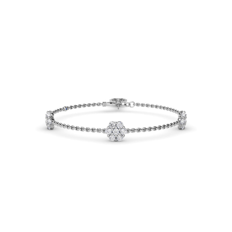 Fana Magnolia Diamond Station Bracelet