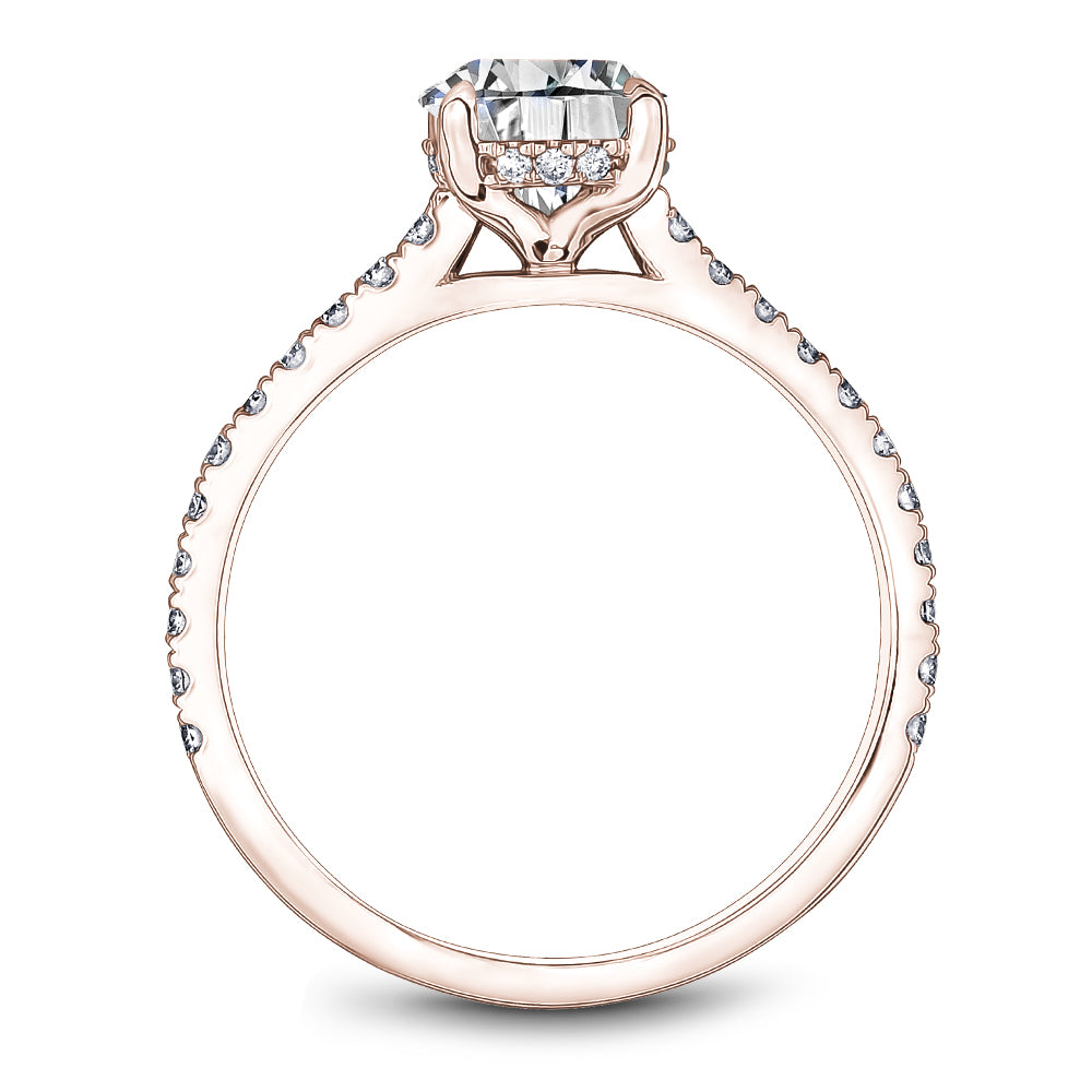 Noam Carver Engagement Ring Rose 14k Gold With 34 RD TCW 0.34ct