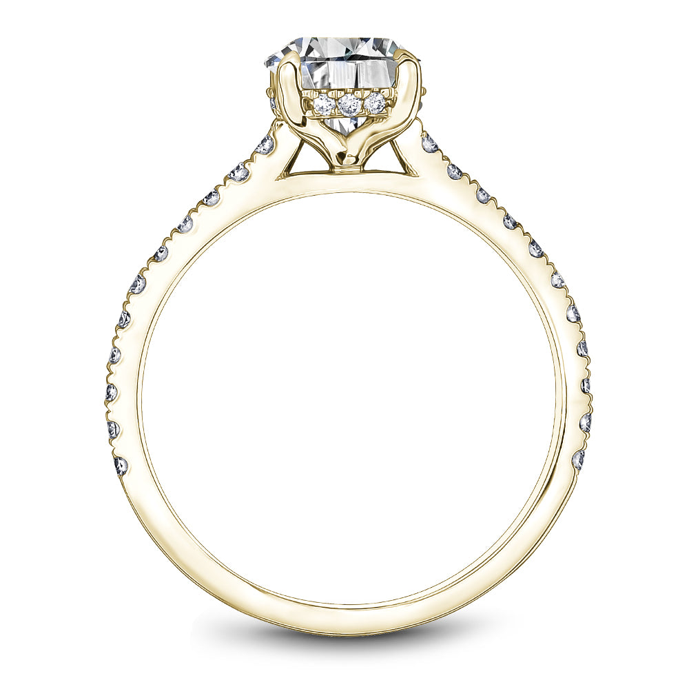 Noam Carver Engagement Ring Yellow 18k Gold With 34 RD TCW 0.34ct