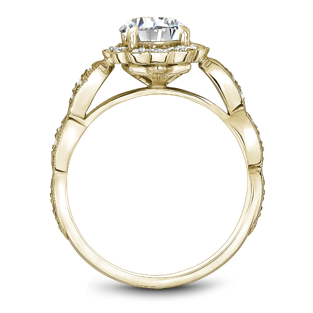 Noam Carver Engagement Ring Yellow 14k Gold With 30 RD TCW 0.31ct
