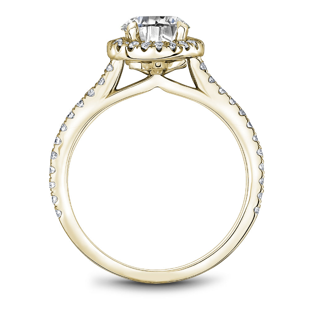 Noam Carver Engagement Ring Yellow 18k Gold With 43 RD TCW 0.38ct