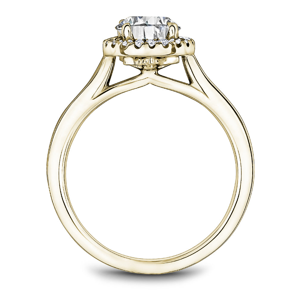 Noam Carver Engagement Ring Yellow 18k Gold With 19 RD TCW 0.11ct