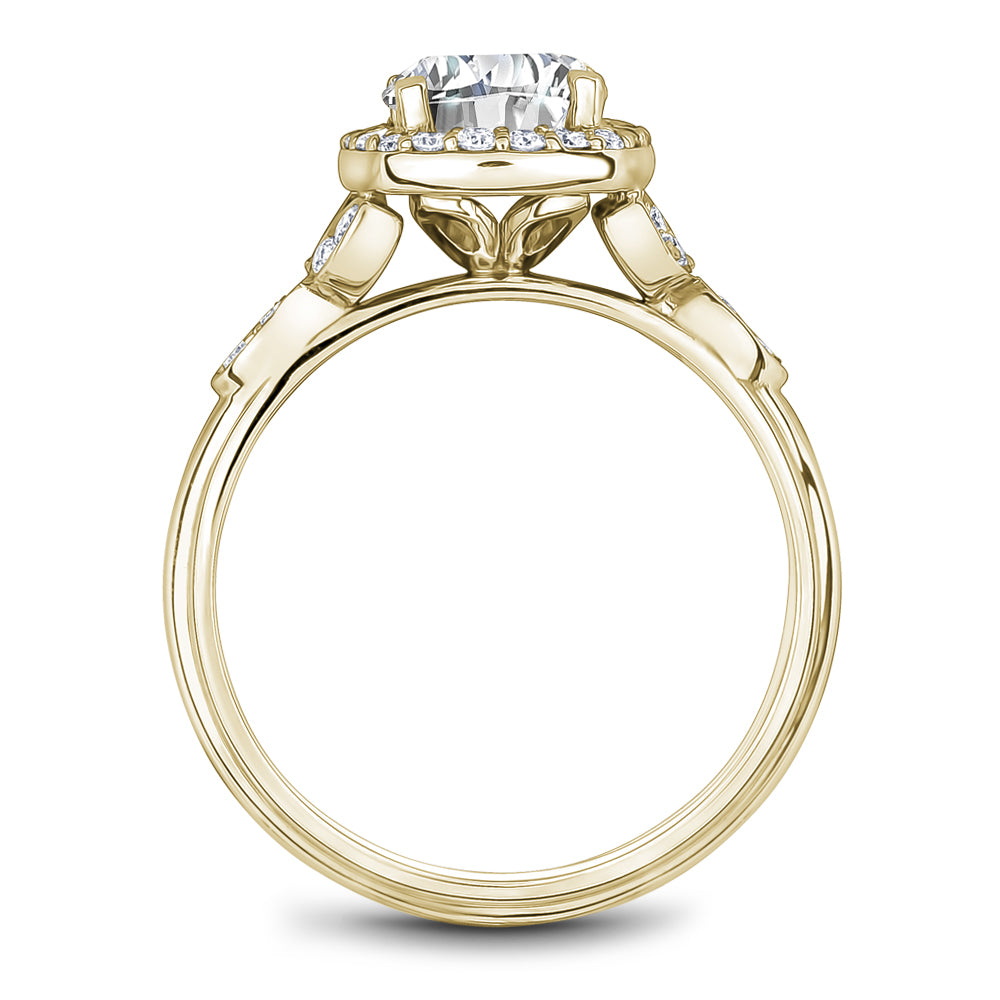 Noam Carver Engagement Ring Yellow 14k Gold With 32 RD TCW 0.27ct