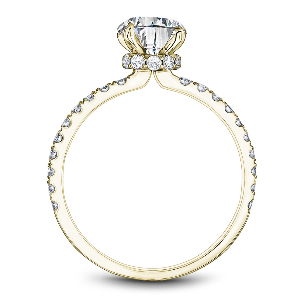 Noam Carver Engagement Ring Yellow 18k Gold With 30 RD TCW 0.40ct