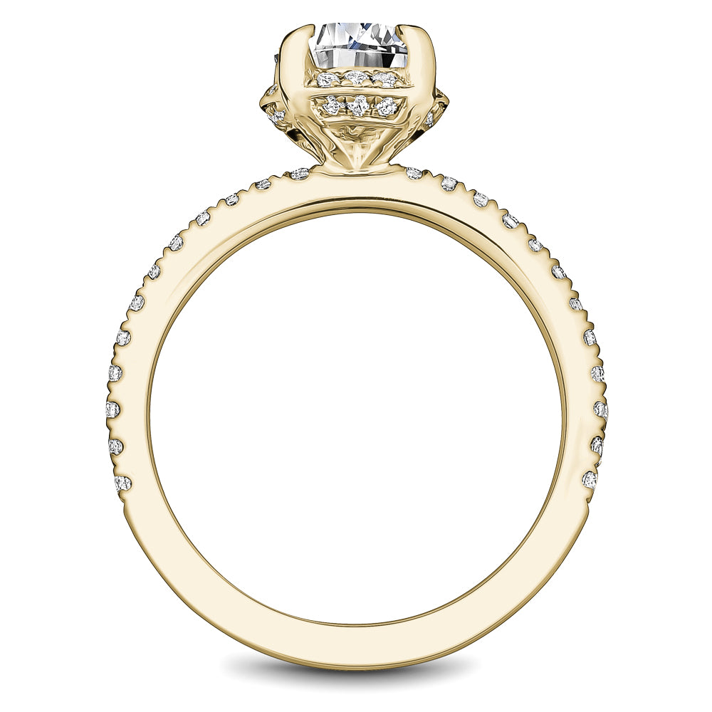 Noam Carver Engagement Ring Yellow 14k Gold With 48 RD TCW 0.36ct