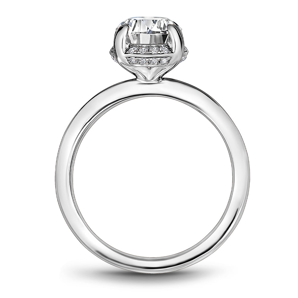 Noam Carver Engagement Ring White 18k Gold With 32 RD TCW 0.12ct