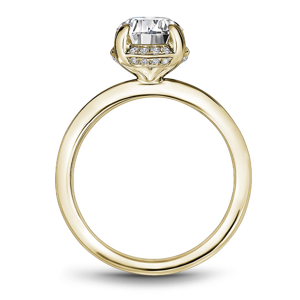 Noam Carver Engagement Ring Yellow 18k Gold With 32 RD TCW 0.12ct