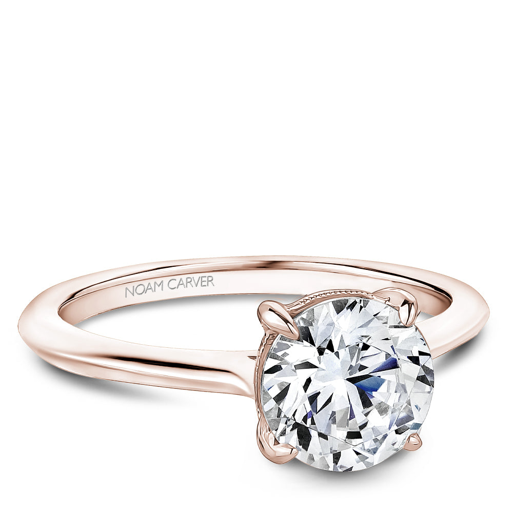 Noam Carver Engagement Ring Rose 14k Gold