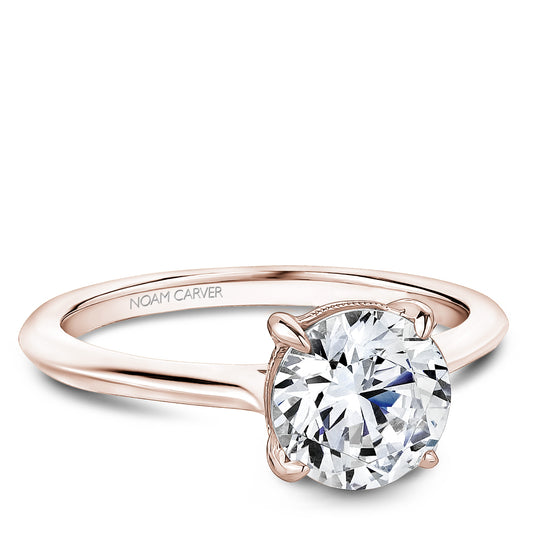 Noam Carver Engagement Ring Rose 18k Gold