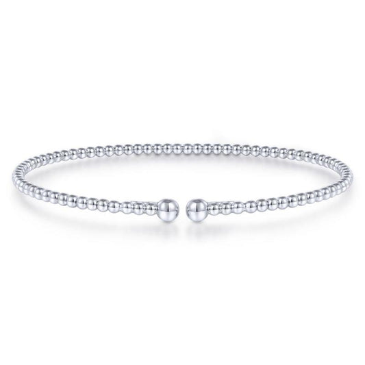 Gabriel & Co. 14k White Gold Bujukan Bangle Bracelet