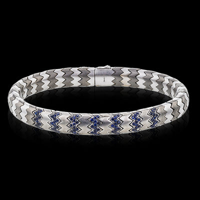 Simon G. Gent Bracelet 14k Gold (White) 1.04 ct Sapphire