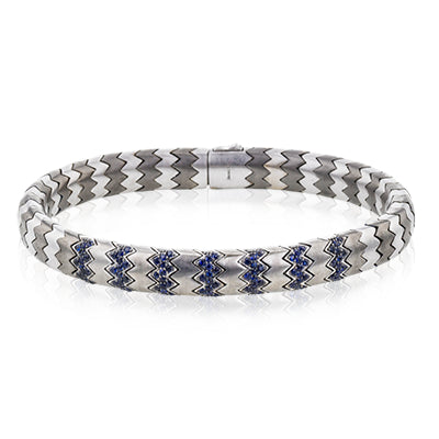Simon G Men Gent Bracelet In 14K Gold (White)