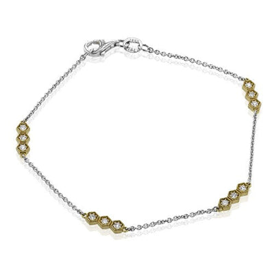 Simon G Fashion Bracelet In 18K Gold With Diamonds (White,Yellow)