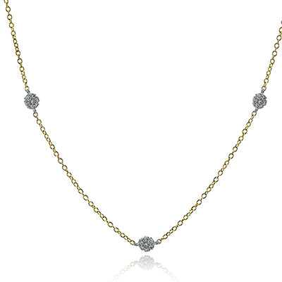 Simon G. Necklace 18k Gold (White, Yellow) 0.57 ct Diamond