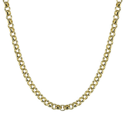 Simon G Fashion Chain Link Necklace In 18K Gold With Diamonds (Yellow)