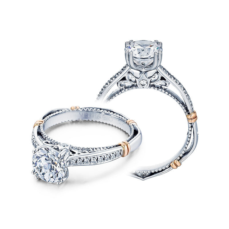 Verragio 14k White Gold Parisian Pave Engagement Ring