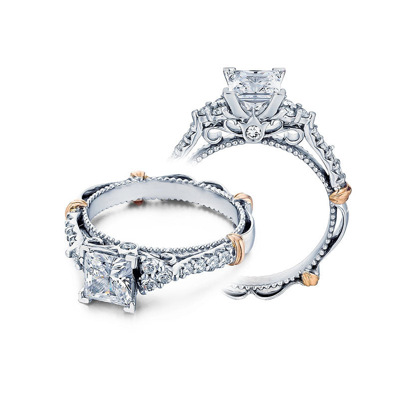 Verragio 14k White Gold Parisian Straight Engagement Ring