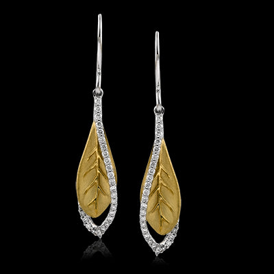Simon G. Earring 18k Gold (White, Yellow) 0.3 ct Diamond