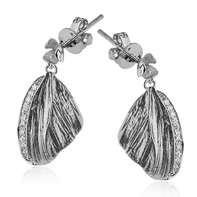 Simon G. Earring 18k Gold (White) 0.26 ct Diamond