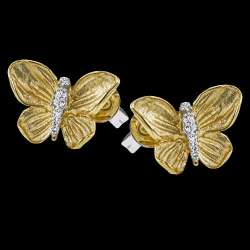 Simon G. Earring 18k Gold (Yellow) 0.12 ct Diamond