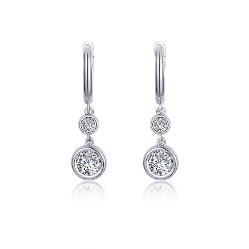 Lafonn Bezel-Set Drop Earrings