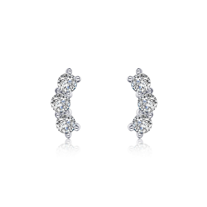 Lafonn 3-Stone Stud Earrings