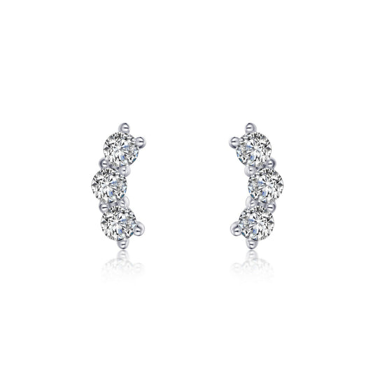 Lafonn 3-Stone Stud Earrings