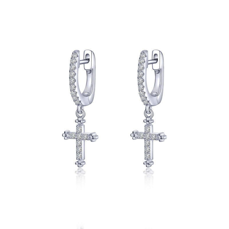 Lafonn 0.32 CTW Cross Earrings