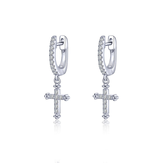 Lafonn 0.32 CTW Cross Earrings