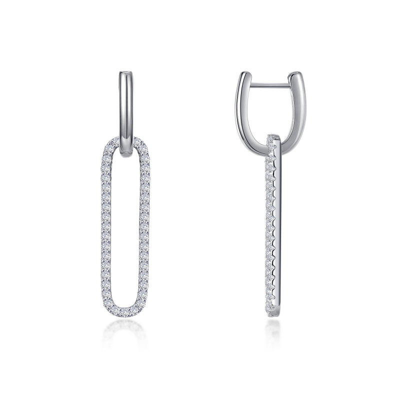 Lafonn Paperclip Drop Earrings