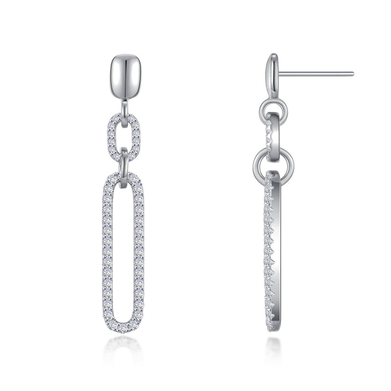 Lafonn Paperclip Drop Earrings