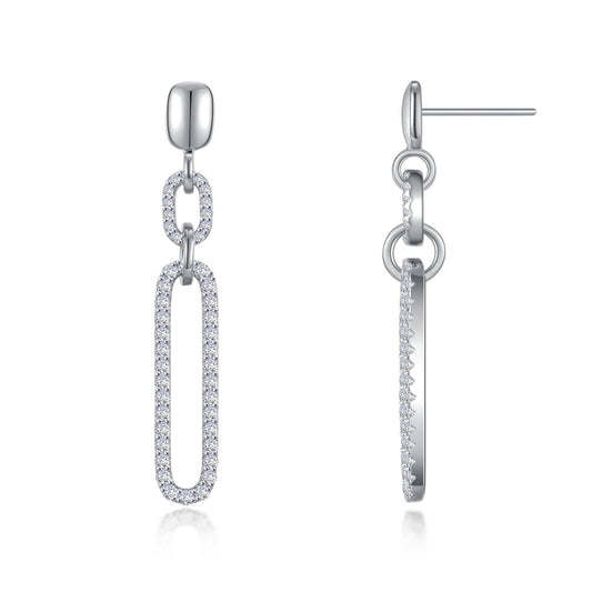 Lafonn Paperclip Drop Earrings