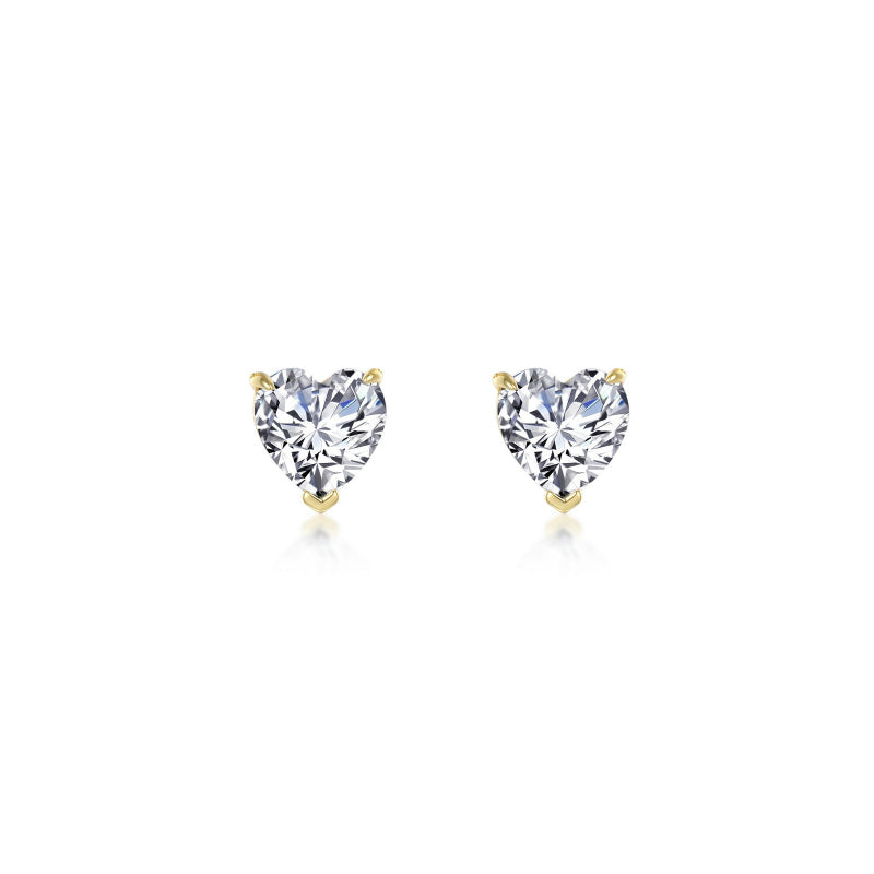 Lafonn Heart Solitaire Stud Earrings
