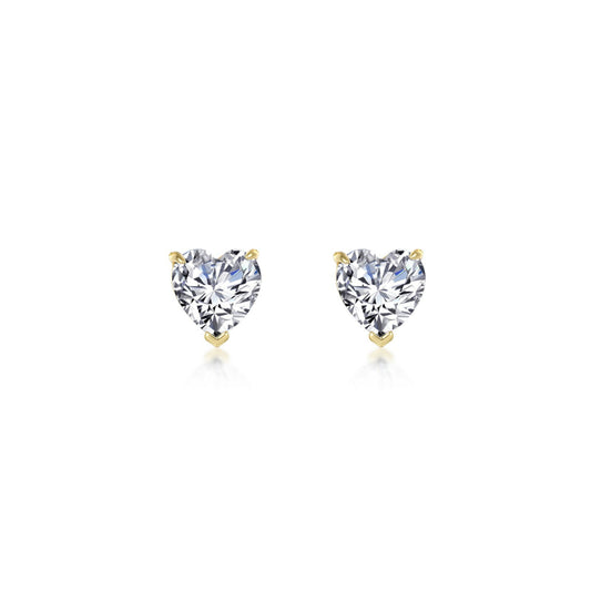 Lafonn Heart Solitaire Stud Earrings