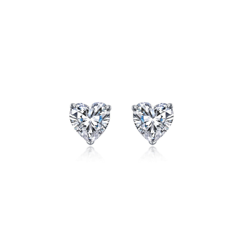 Lafonn Heart Solitaire Stud Earrings