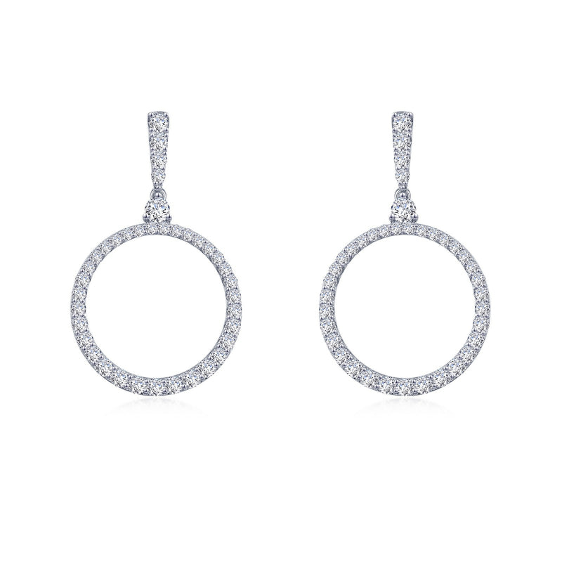 Lafonn Open Circle Drop Earrings