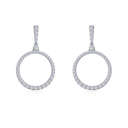 Lafonn Open Circle Drop Earrings