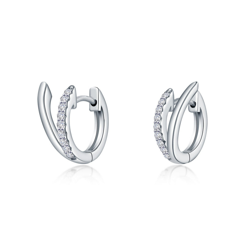 Lafonn V-Shaped Hugge Earrings