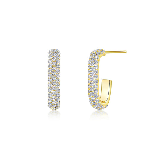 Lafonn Paperclip Hoop Earrings