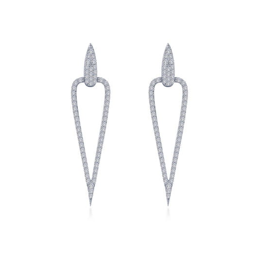 Lafonn Inverted Triangle Drop Earrings