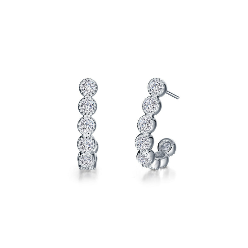 Lafonn Charming Half Hoop Earrings