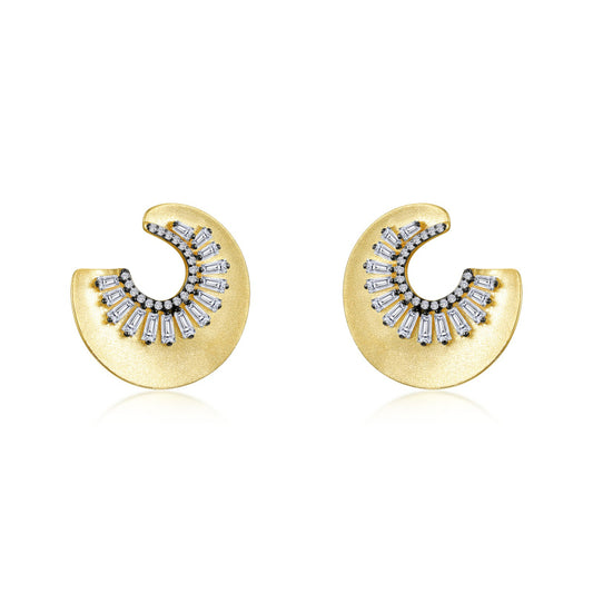 Lafonn Sunburst Stud Earrings