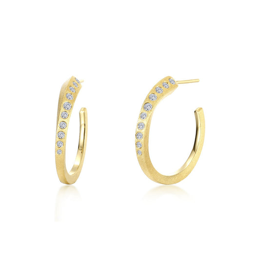 Lafonn Charming 3/4 Hoop Earrings