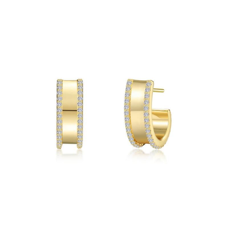 Lafonn Charming Half Hoop Earrings