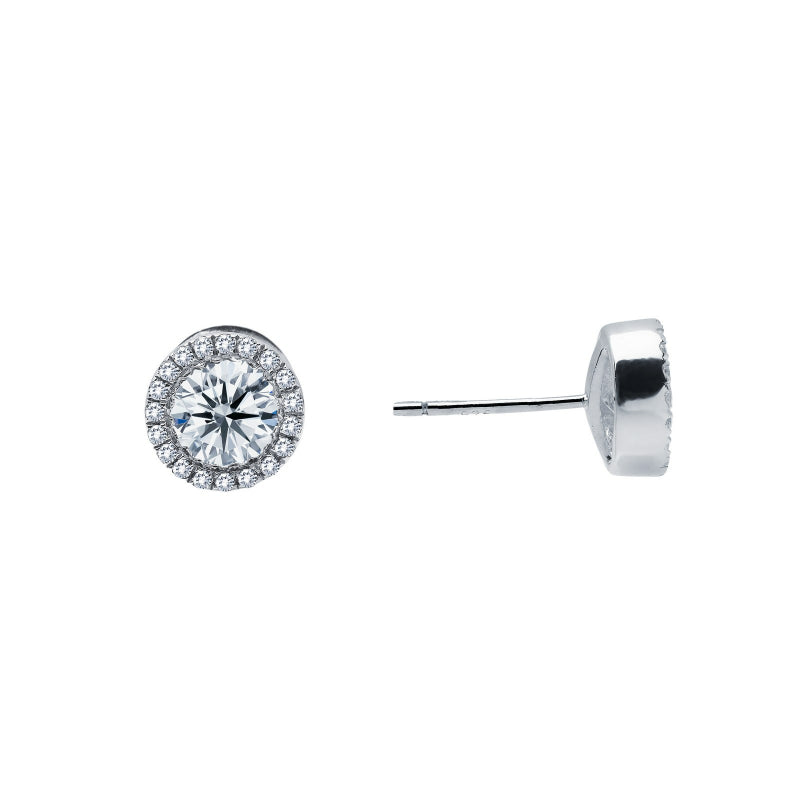 Lafonn 0.8 CTW Halo Stud Earrings