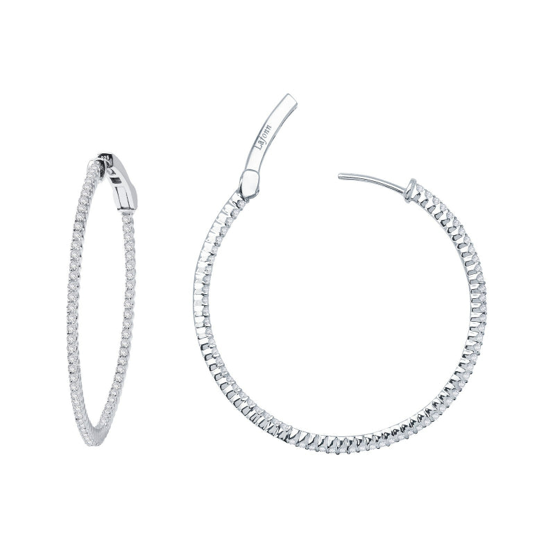 Lafonn 35 mm Hoop Earrings
